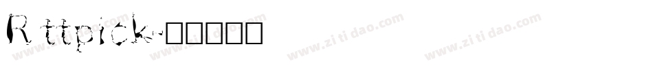 R ttpick字体转换